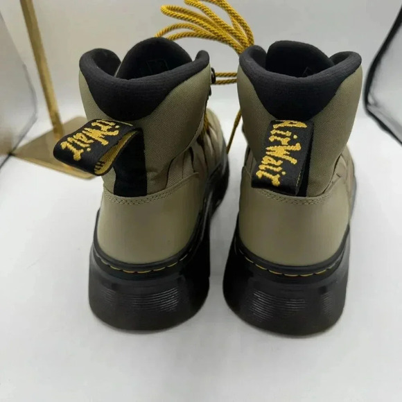 Dr. Martens Boury Nylon & Leather‎ Men's Boots Olive Green Size M 8 / L 9 - Picture 4 of 7